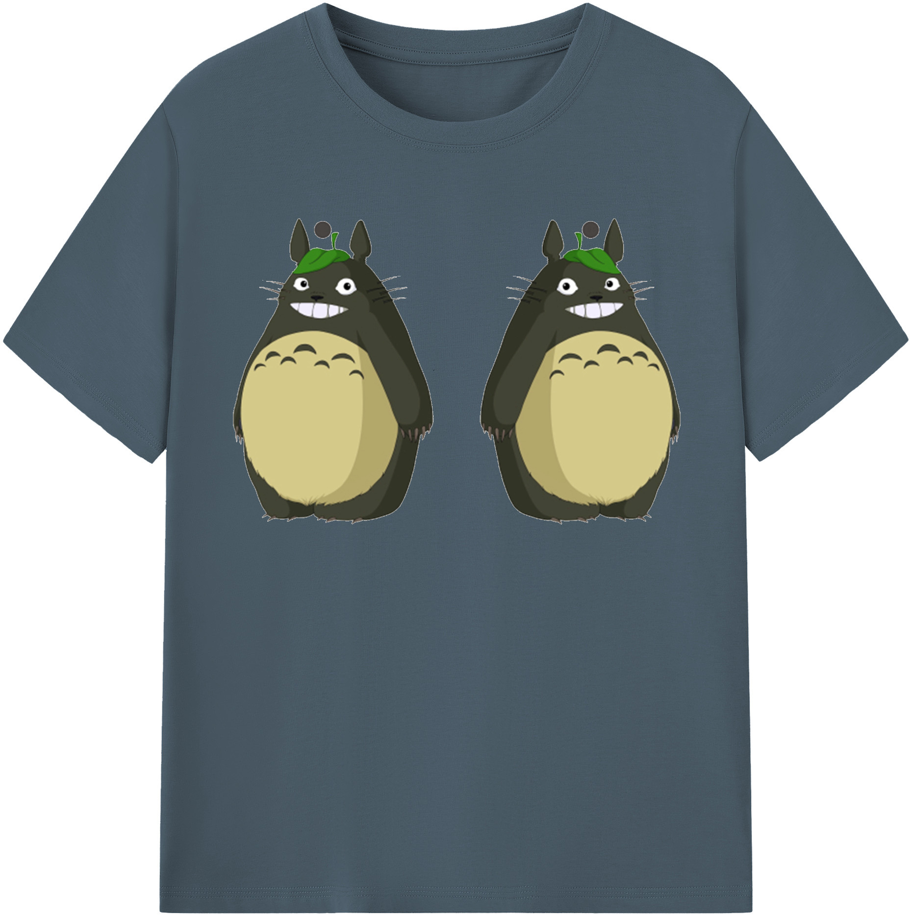（画像用） となりのトトロ 草壁メイ 草壁サツキ My Neighbor Totoro Satsuki Kusakabe Mei Kusakabe 綿100％半袖Tシャツ（フロントプリント）